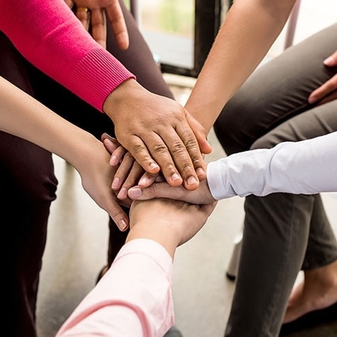 African girls learning in class